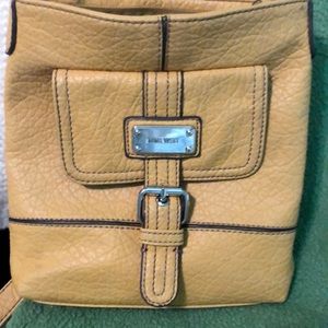 Mustard Nine West crossbody. Like new   No blemish